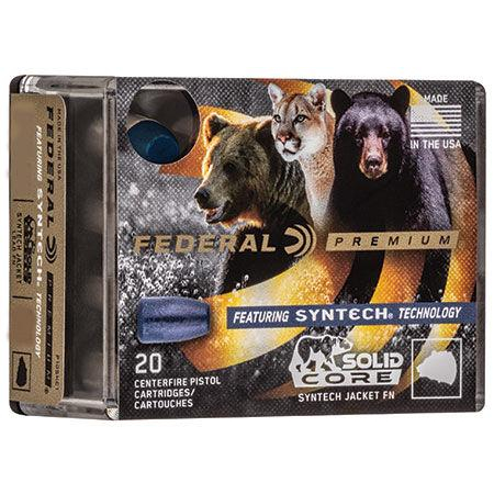 Federal Premium 357 Mag 180 Gr Solid Core Synthetic Jacket 20 Rd