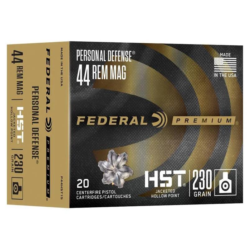 Federal 44 Rem Mag Tbdgr Hst Jhp Personal Defense 20 Rd