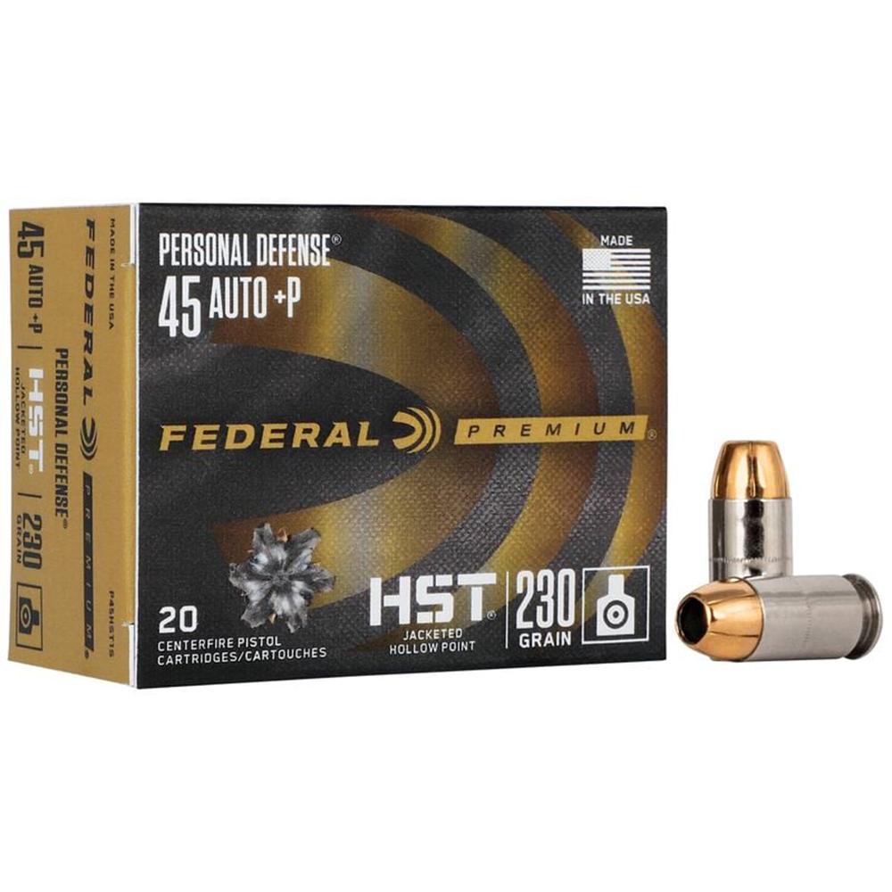 Federal 45 Acp +p 230 Grain Hst Jhp 20 Round Box