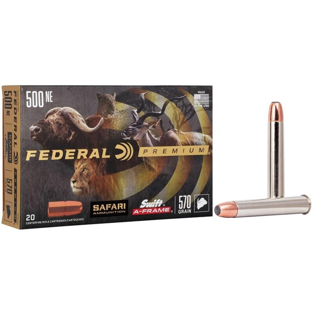 Federal 500 Nitro Express 570GR Swift A-frame Ammo 20RD