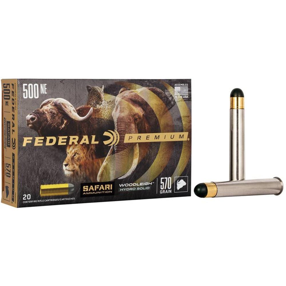 Federal 500 Nitro Express 570GR Woodleigh Hydro Ammo 20RD