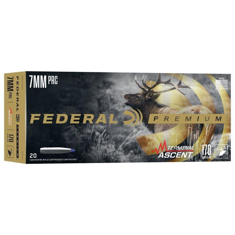 Federal 7MM Prc 170 Grain Terminal Ascent Ammo 20RD