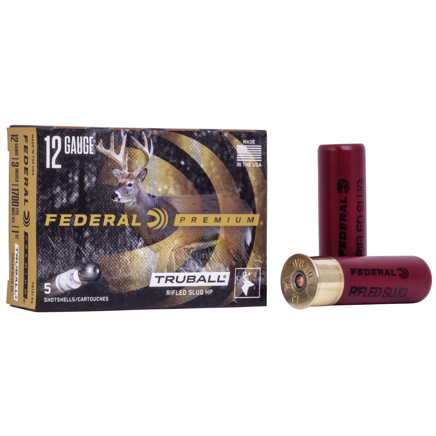 Federal Premium Vital-shok 12GA 3 1OZ Truball Hp Slugs 5RD