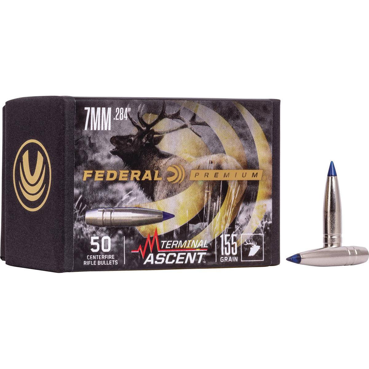 Federal .284 Caliber 155GR Terminal Ascent Bullet 50RD