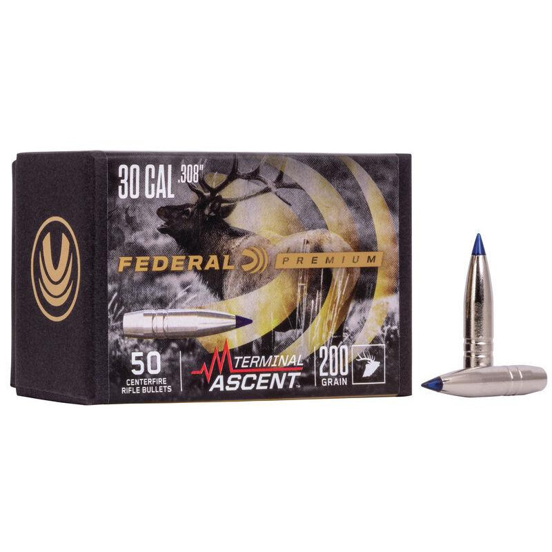 Federal .308 Caliber 200GR Terminal Ascent Component Bullet 50RD