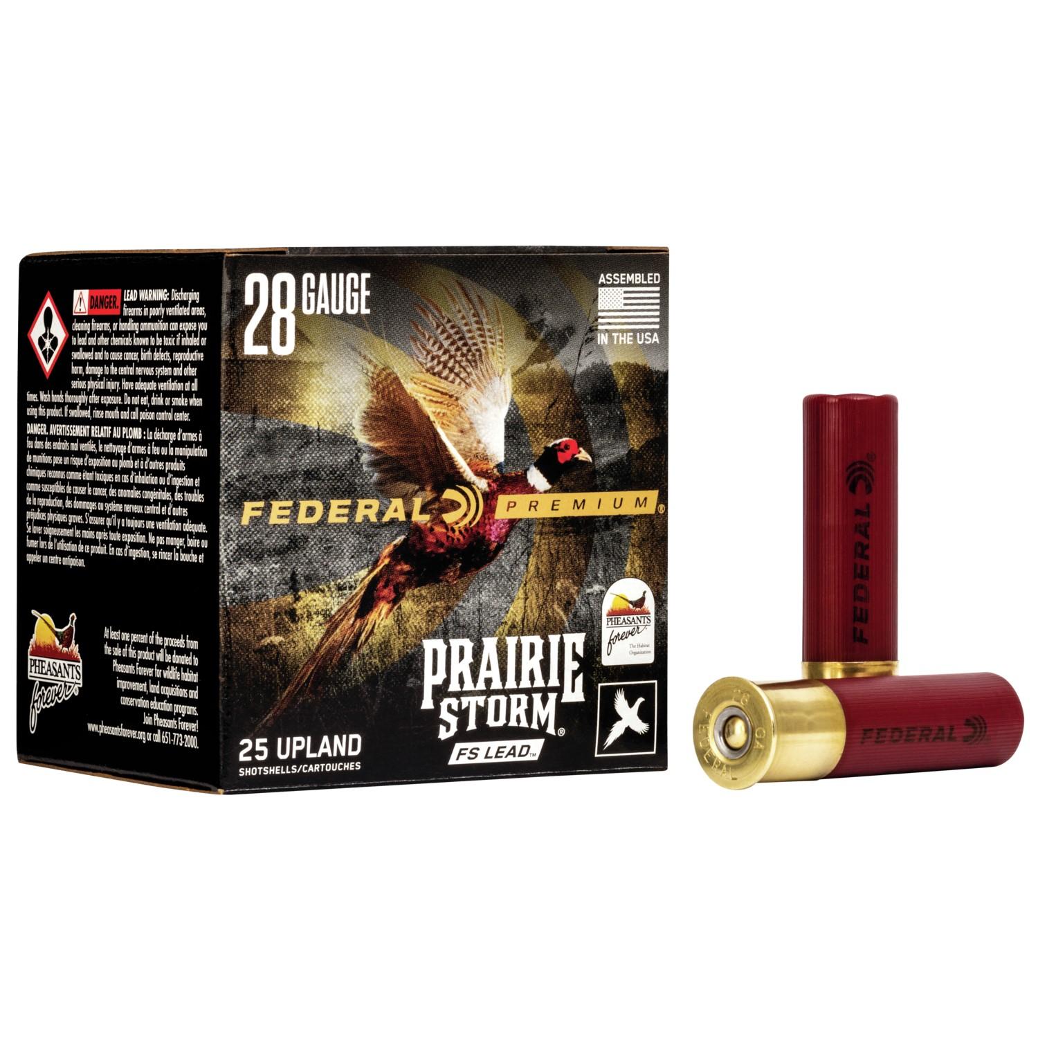 Federal Premium Prairie Storm 28GA 2.75 13/16 Oz 6 Shot Ammo 25 Rd