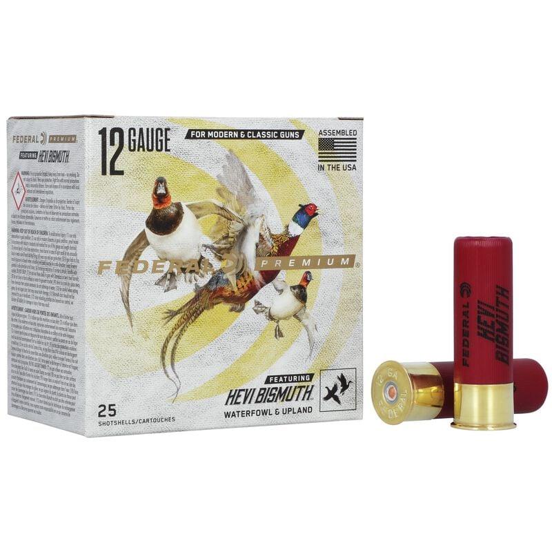 Federal Hevi-bismuth 12GA 3 1 3/8OZ 5 Shot Ammo 25RD