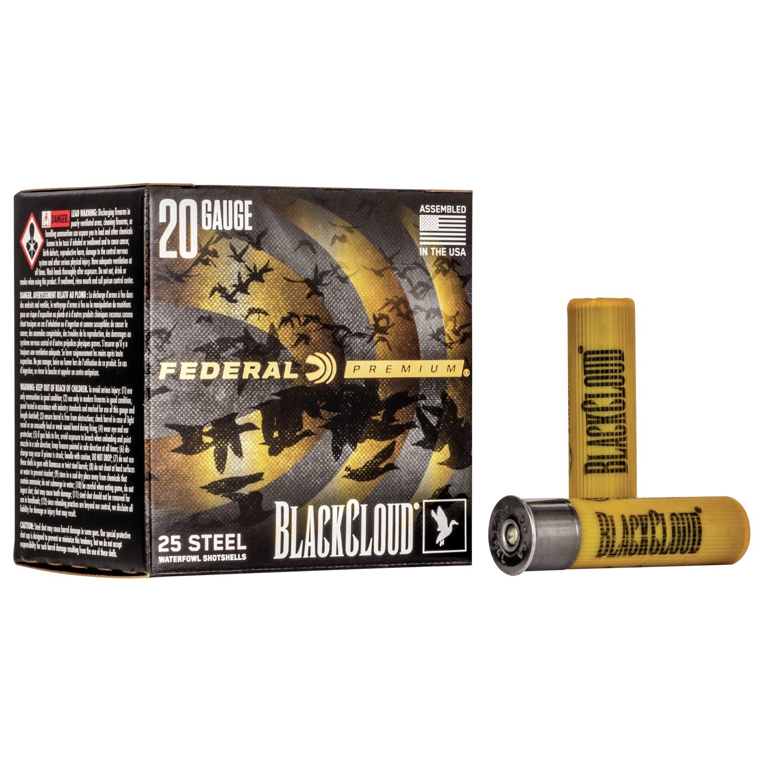 Federal Premium Black Cloud 20GA 3 1OZ 3 Shot 25RD