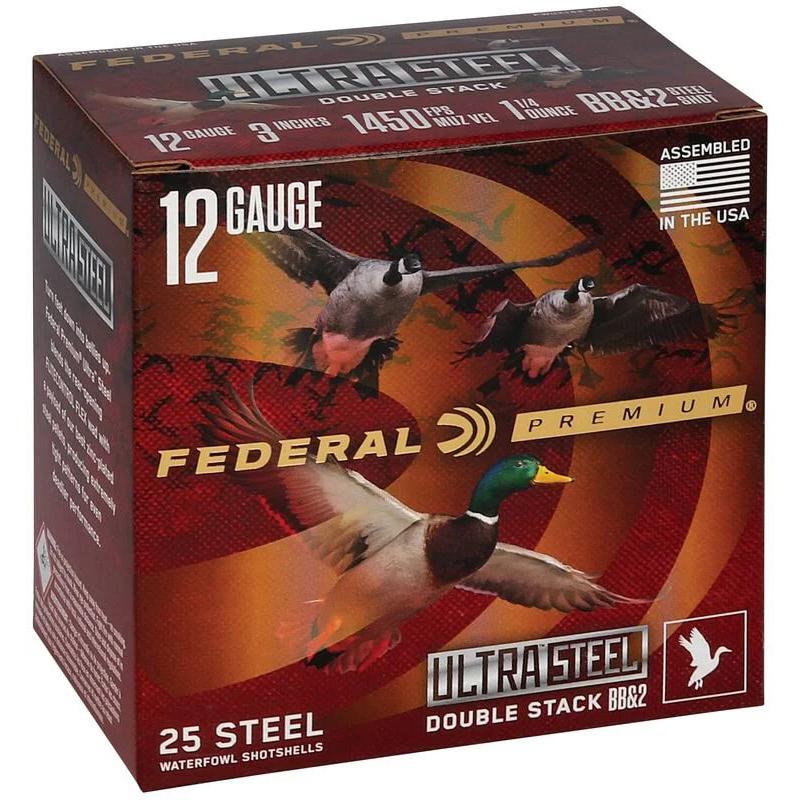 Federal Premium Ultra Steel 12GA 3 1 1/4OZ Bb Shot 25/10