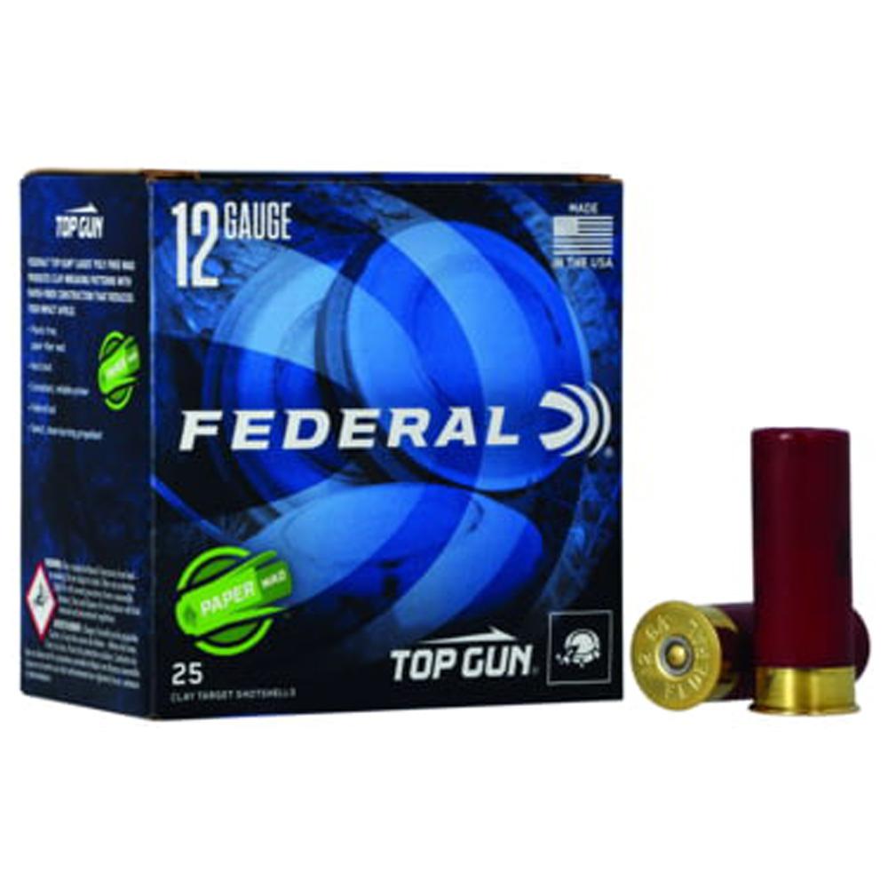 Federal Top Gun 12GA 2.75 1 Oz 1250 Fps 7.5 Shot 25 Rd