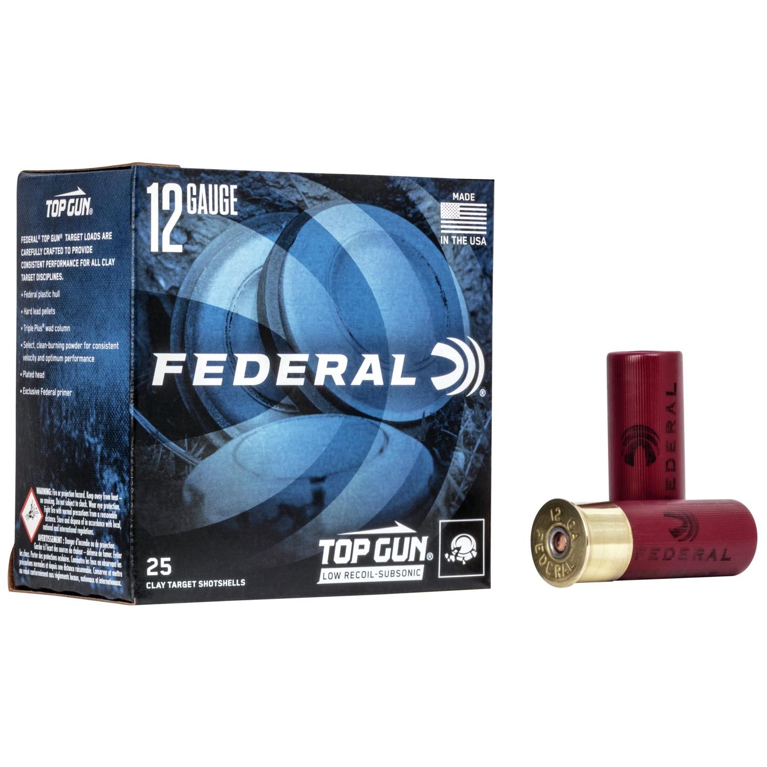 Federal Top Gun Subsonic 12GA 2-3/4 1-1/8OZ 7.5 Shot 25RD