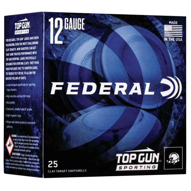Federal Top Gun 12 Ga 2.75 1 Oz 1300 Fps 7.5 Shot 25 Rd