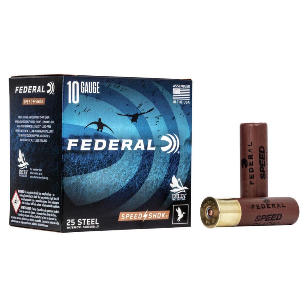 Federal Speed-shok 10GA 3.5 1-1/2OZ 2 Shot 25RD