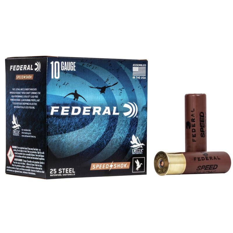 Federal Speed-shok 10GA 3-1/2 1-1/2OZ T Shot Ammo 25RD