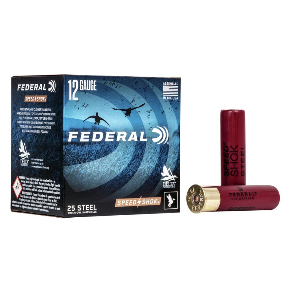 Federal Speed-shok High Velocity Steel 12GA 3-1/2 1-3/8OZ T Ammo 25RD