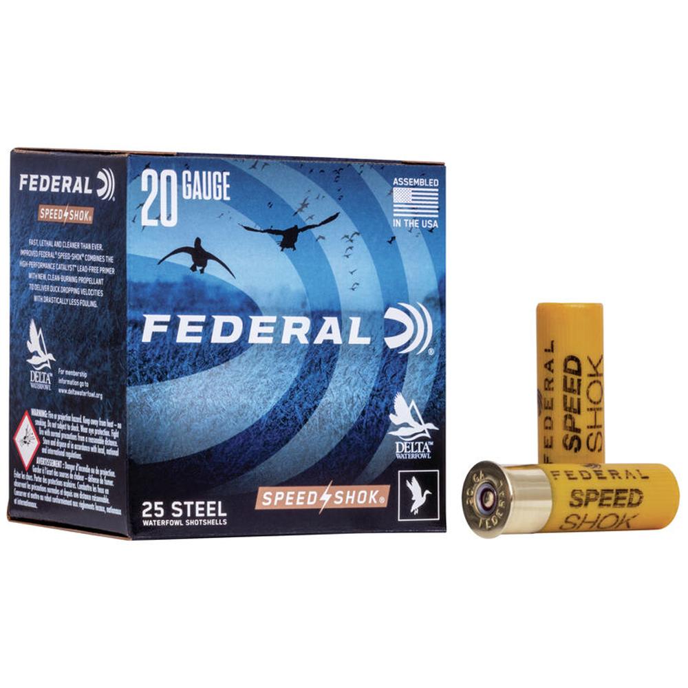 Federal Speed-shok High Velocity Steel 20GA 2-3/4 3/4OZ 7 Shot 25RD