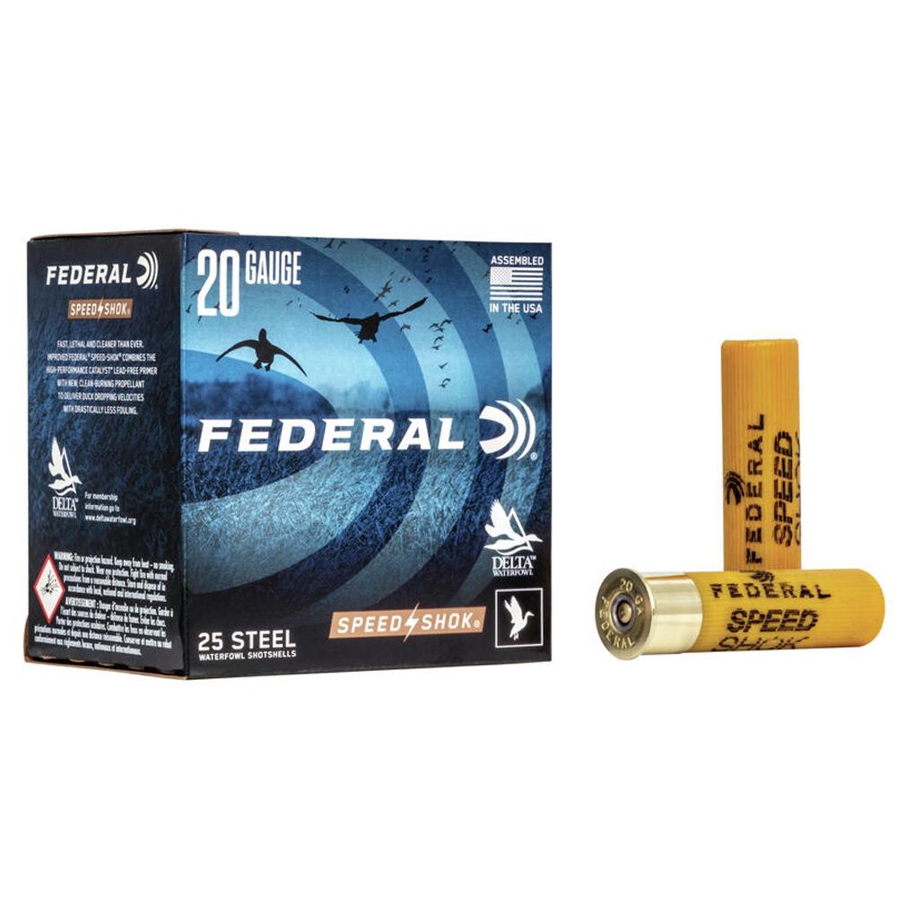 Federal Speed-shok 20GA 3 7/8OZ 1 Ammo 25RD