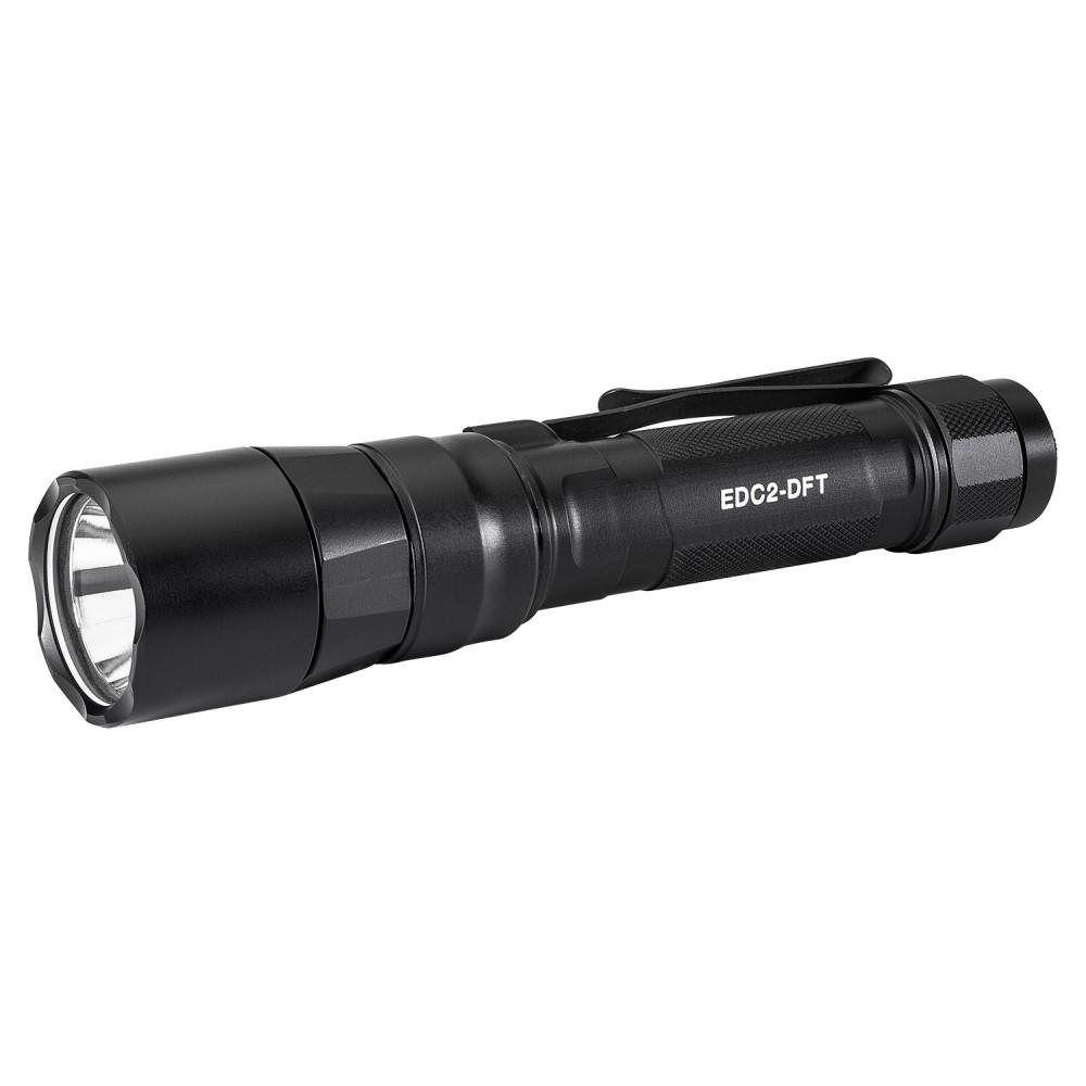 Surefire EDC2-DFT Dual-fuel Turbo Flashlight 700 Lumens Black