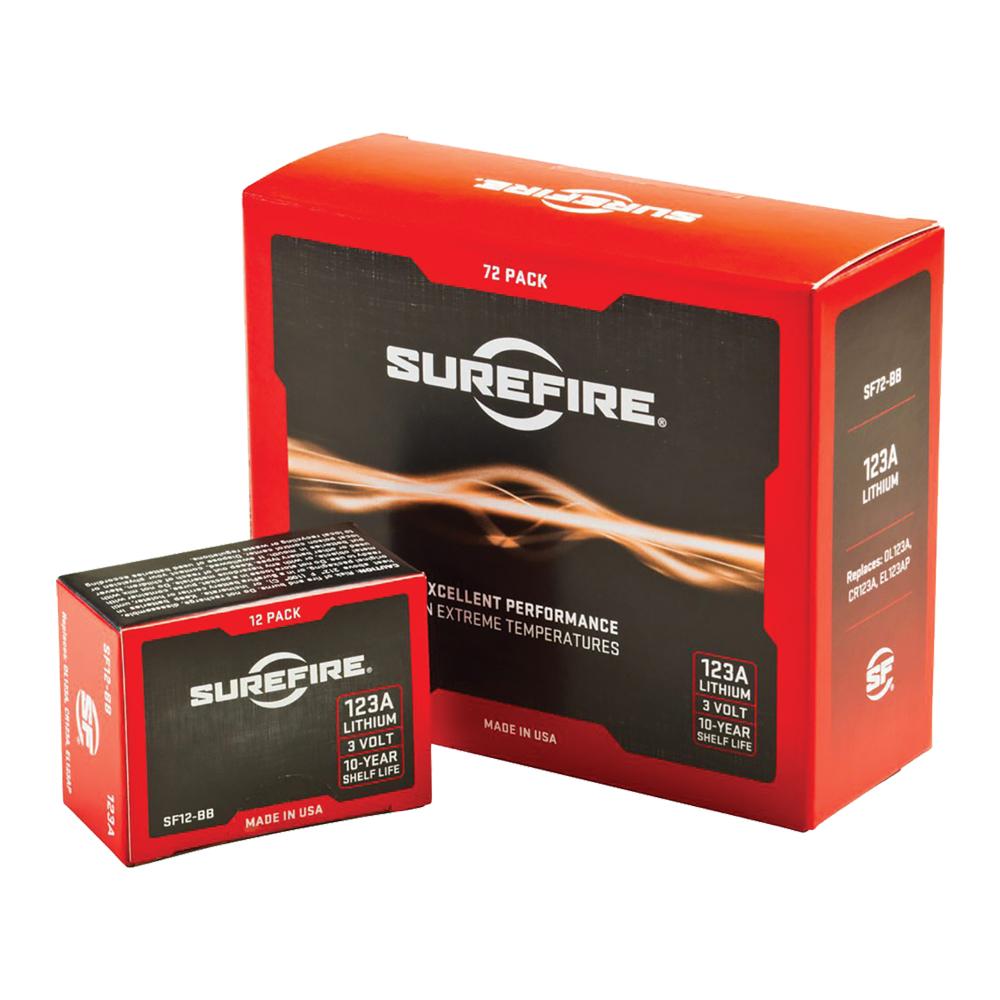 Surefire SF123A Lithium Batteries 12 Pack