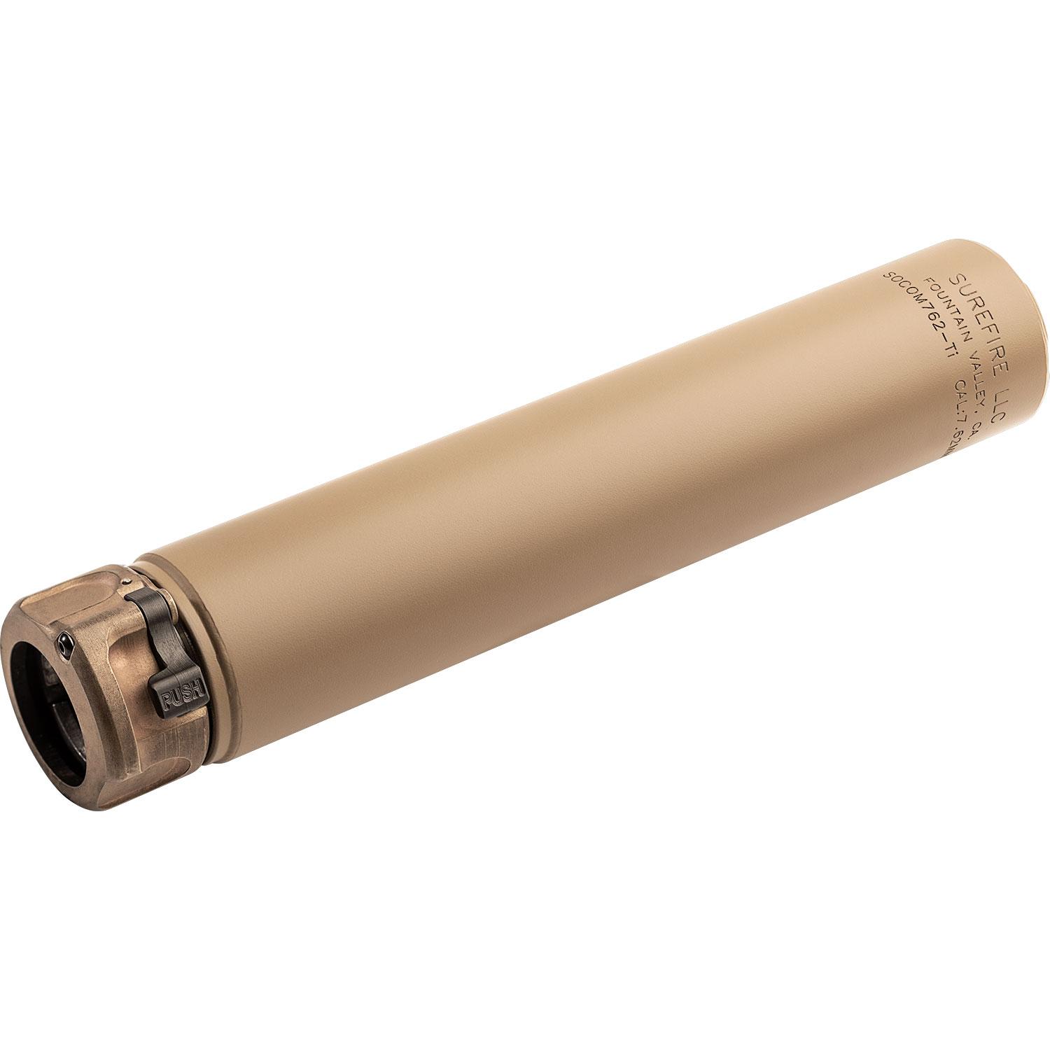 Surefire SOCOM762-TI2 7.62MM Titanium Suppressor Dark Earth