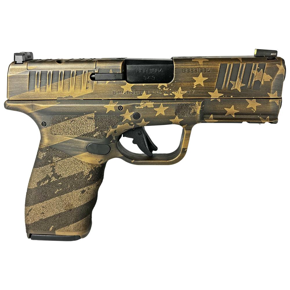 Hellcat Pro 9MM 15-RD Mags Distressed Flag Burnt Bronze