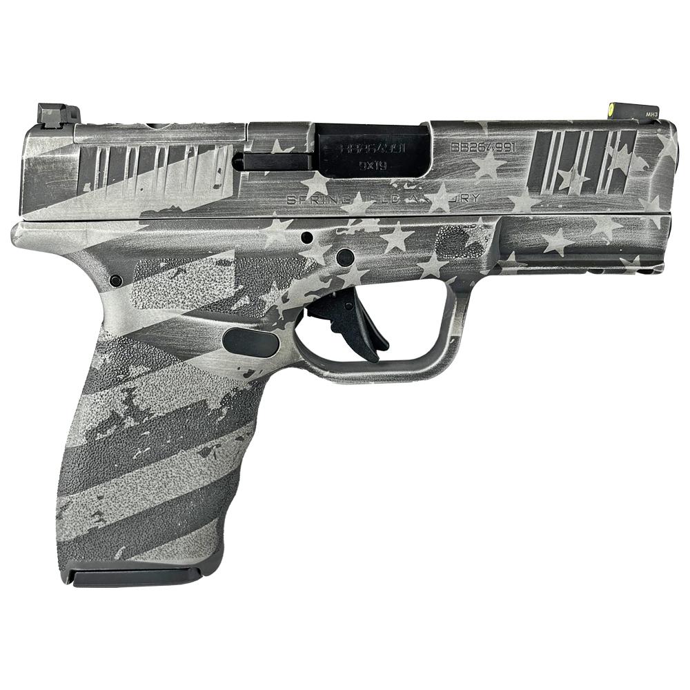 Springfield Hellcat Pro 9MM 15+1 Distressed Flag White