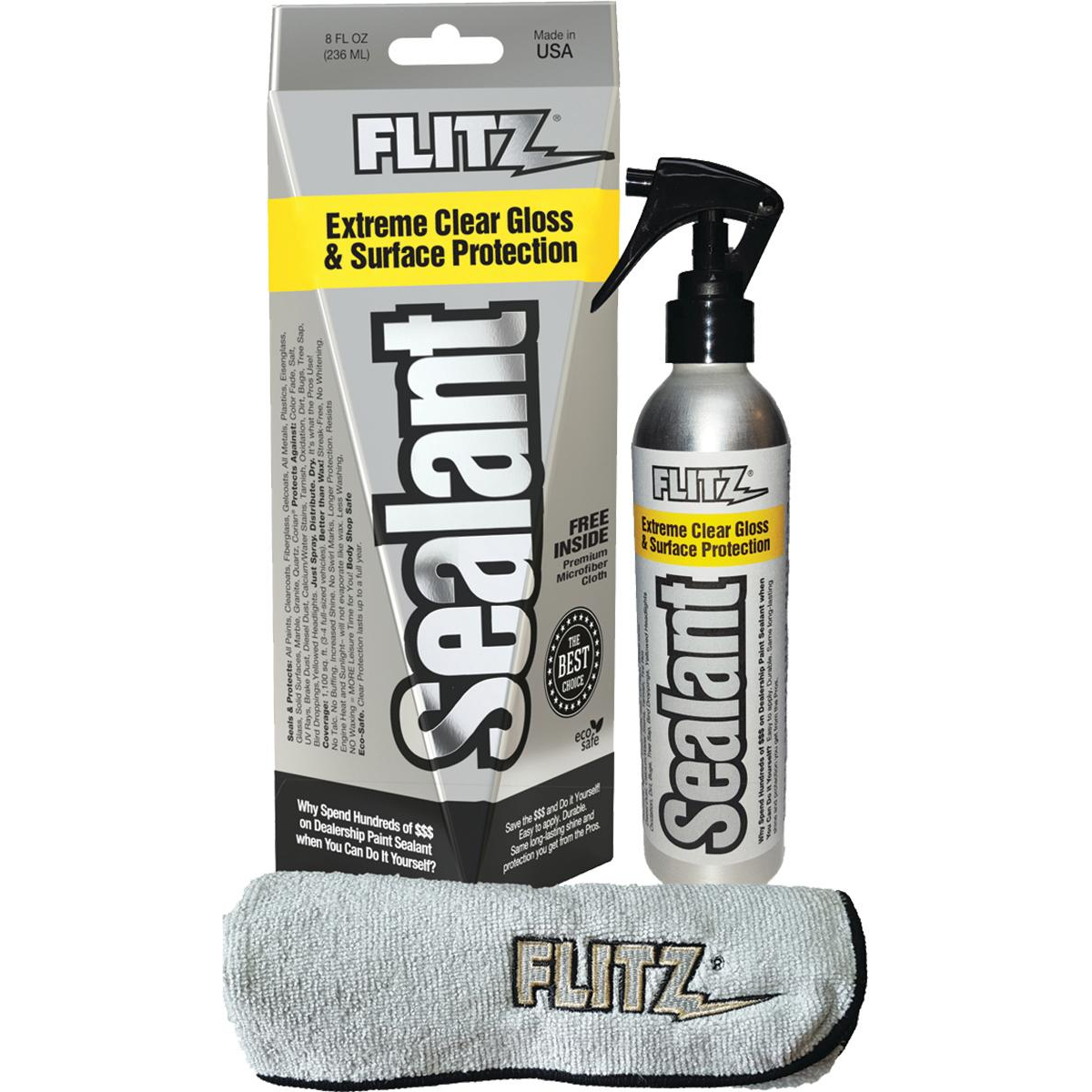 Flitz Sealant 8 Oz Spray Bottle With Free Microfiber