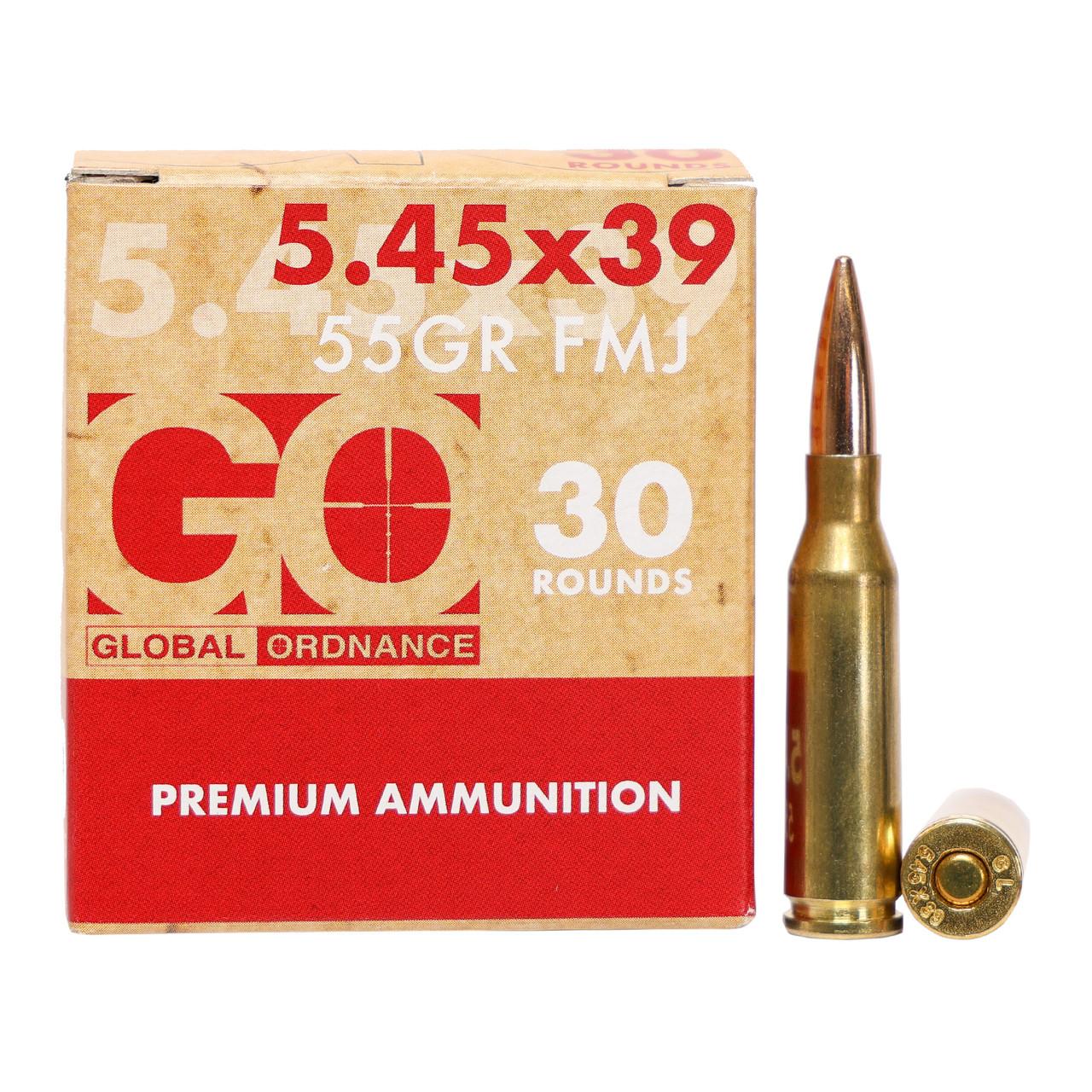 Global Ordnance 5.45X39MM 55GR Fmj Brass 30RD Box