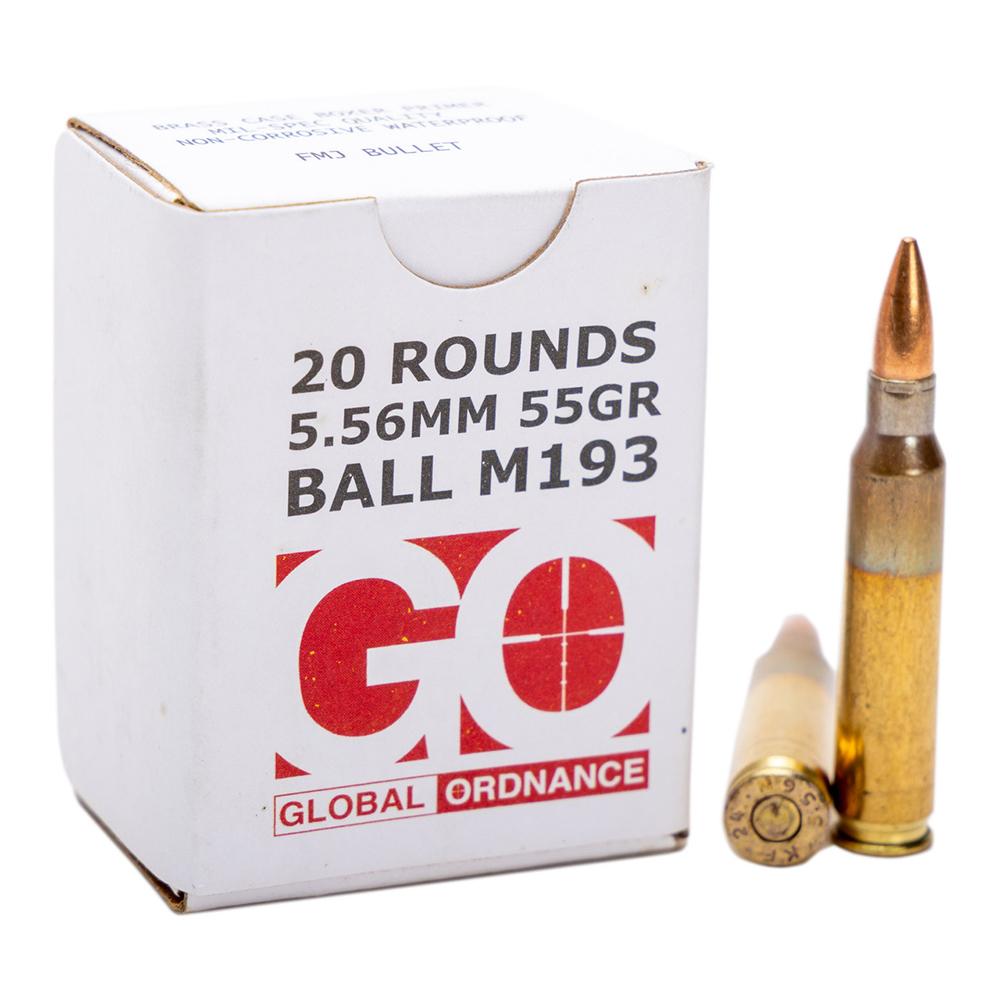 Global Ordnance 5.56X45MM M193 55GR Fmj 20RD Box