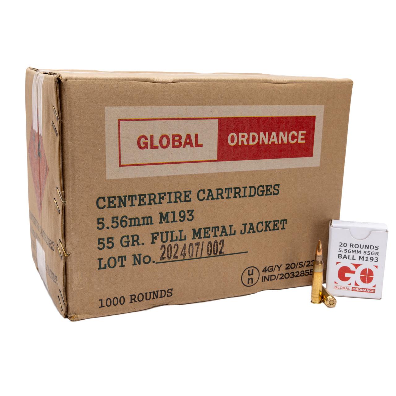 Global Ordnance 5.56X45MM M193 1000RD Case