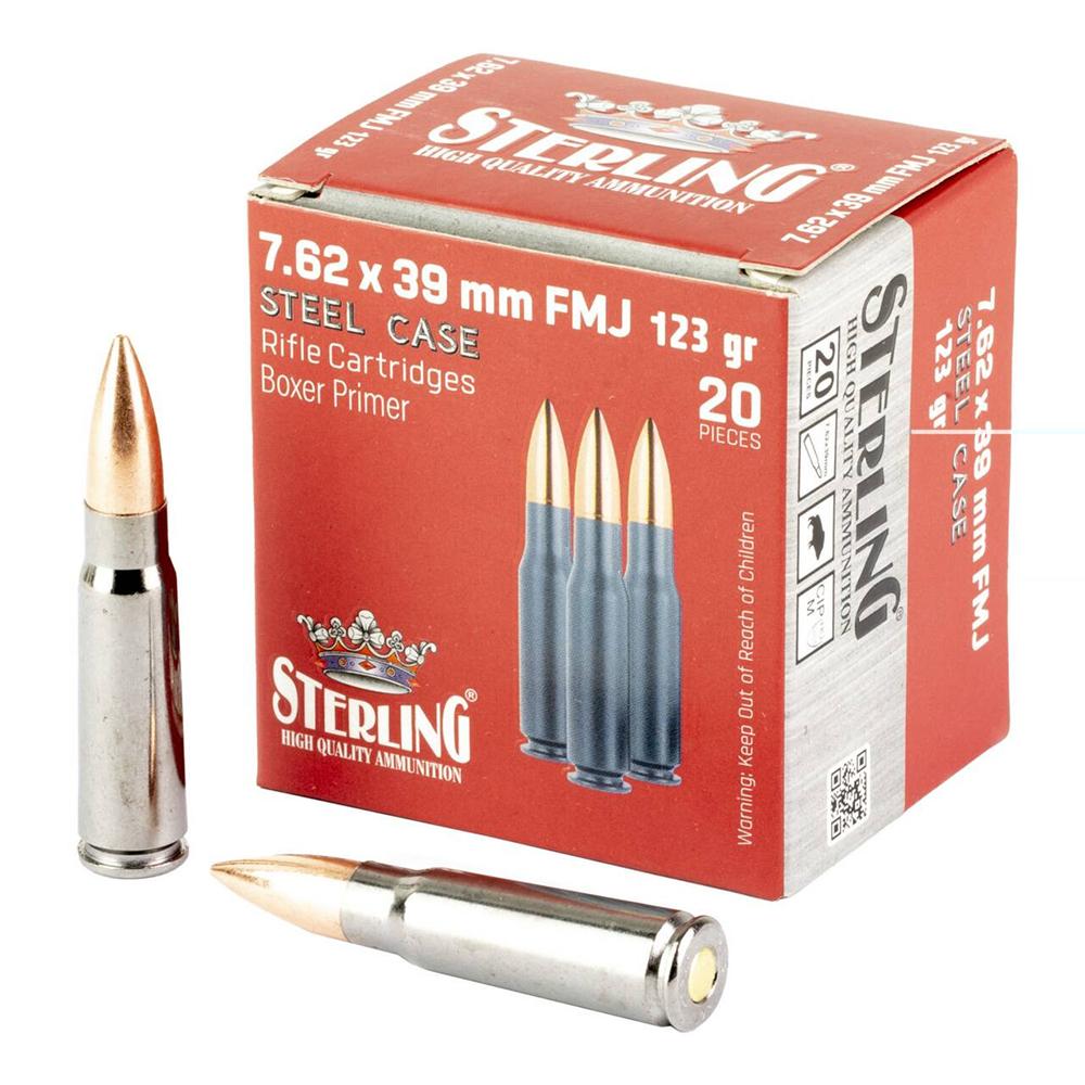 Sterling Steel Case Select 7.62X39 123GR Fmj 20RD Box
