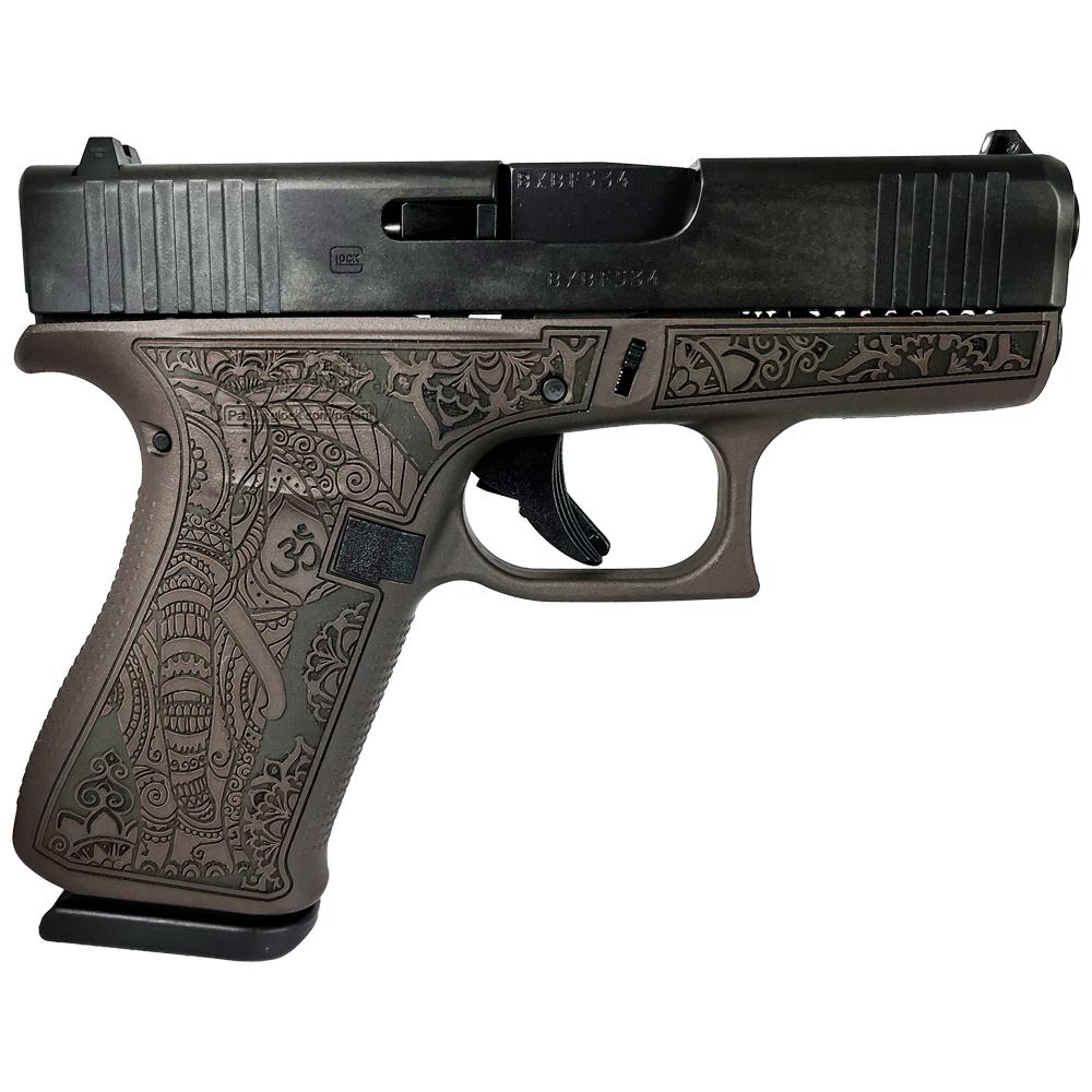 Glock 43X 9MM 10+1 Vortex Bronze Elephant Engraving
