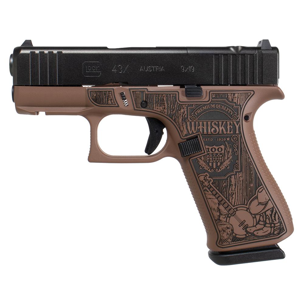 Glock 43X Mos 9MM 10+1 Country Bourbon Cerakote - Image 2
