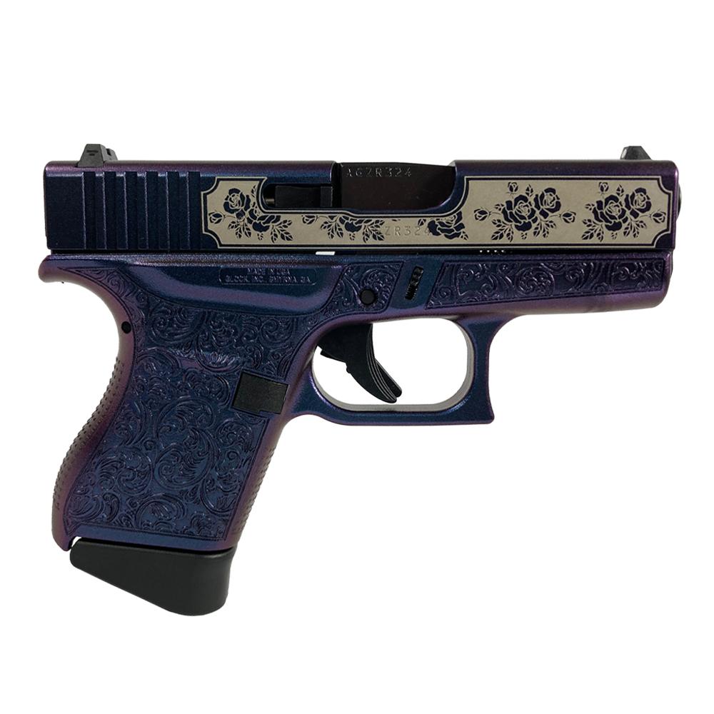 Glock G43 9MM 6RD Guns & Roses Mongoose Purple
