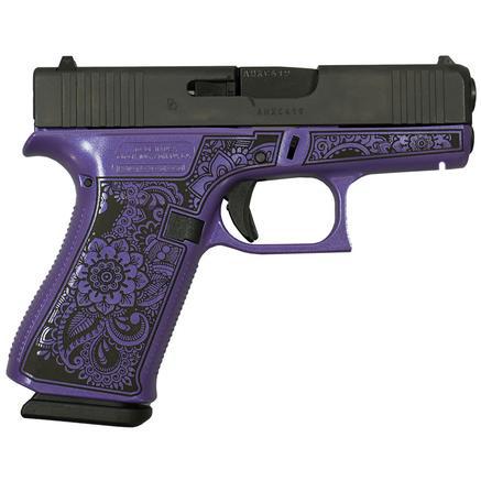 Glock 43X 9MM 10+1 Mandala Purple Pearl Frame
