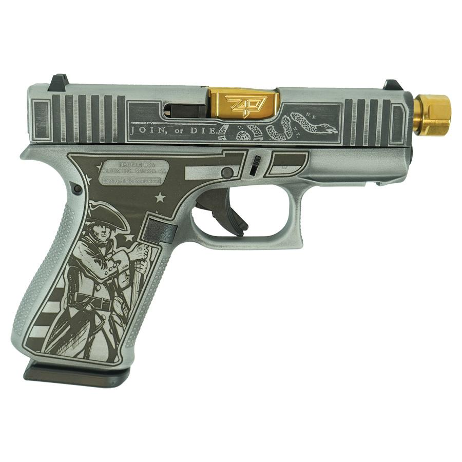 Glock 43X 9MM 10+1 Gold Barrel Liberty or Death