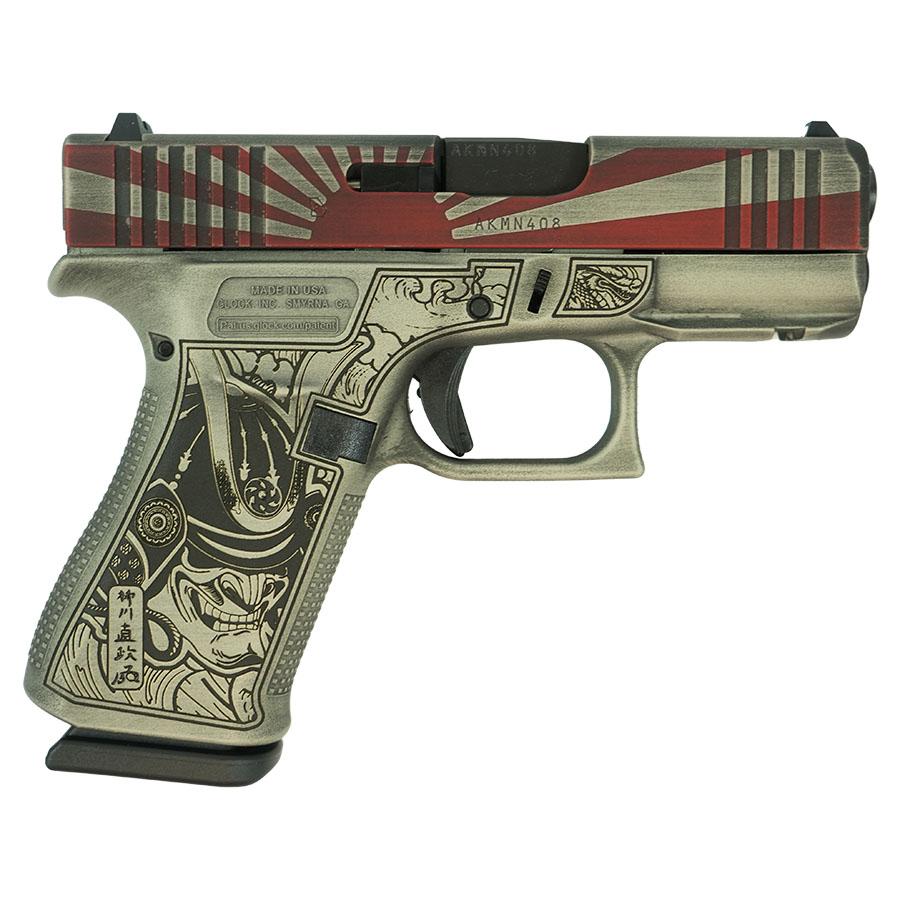 Glock 43X 9MM 10+1 Custom Rising Sun Bushido