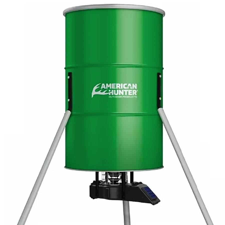 American Hunter 350 Lb Tripod Feeder With Sunslinger Kit