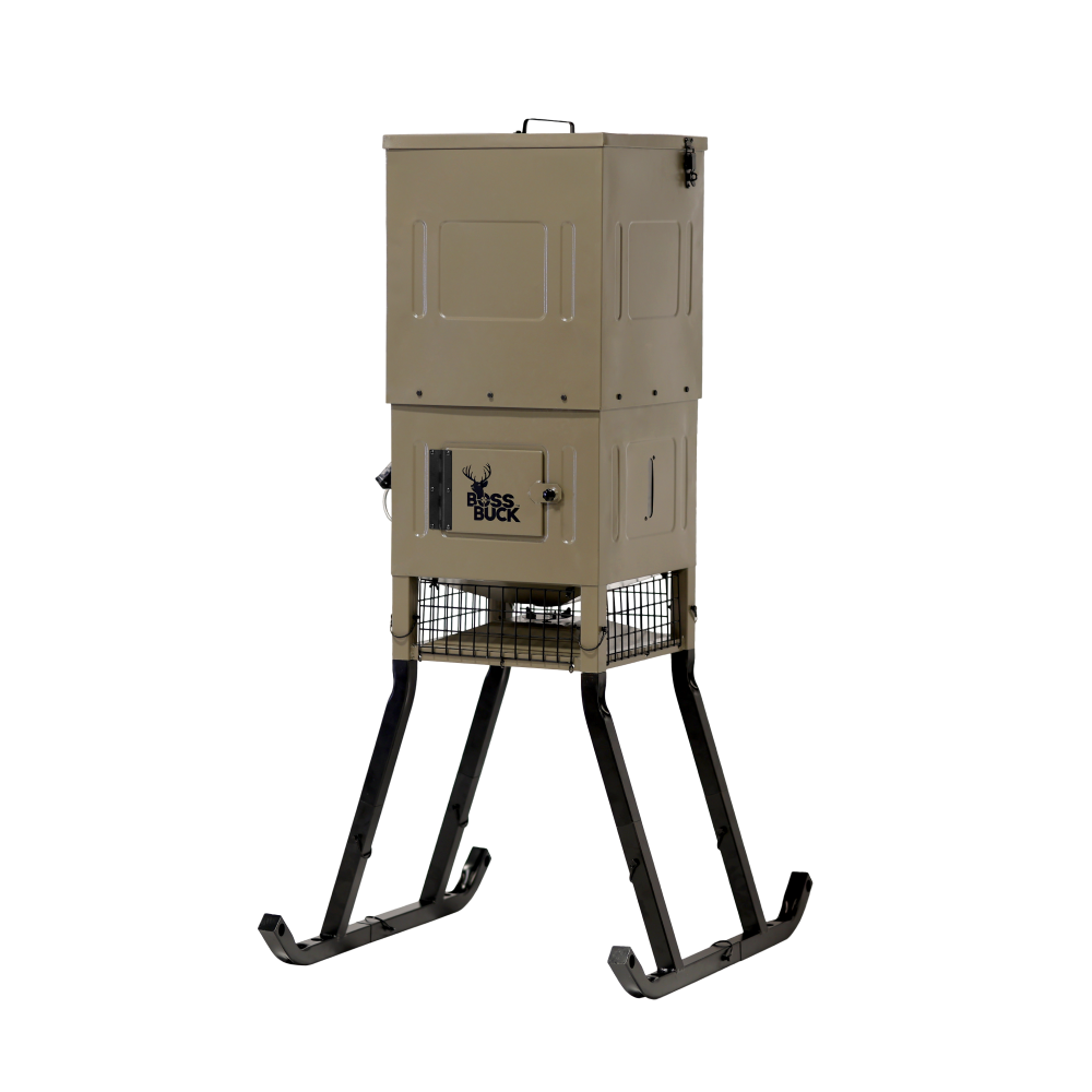 Boss Buck 300 Stand & Fill Sled Feeder With Solar Panel