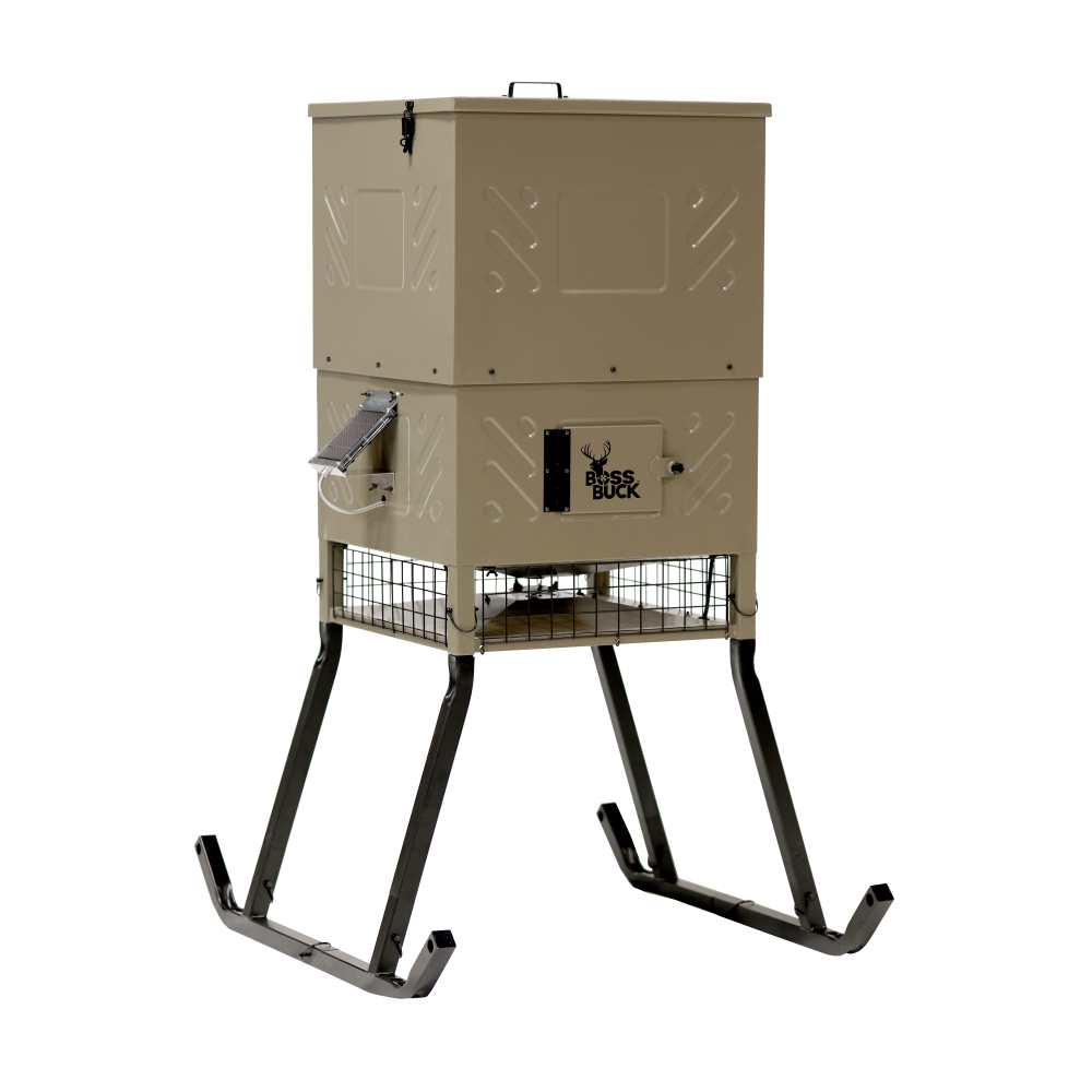 Boss Buck 600 Stand & Fill Sled Feeder With Solar Panel