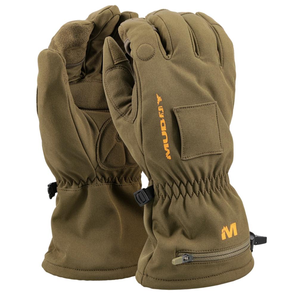 Nucleus Heated Softshell Glove Brown Clay Medium
