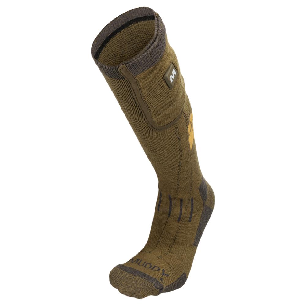 Nucleus Heated Socks Brown Clay Medium Large