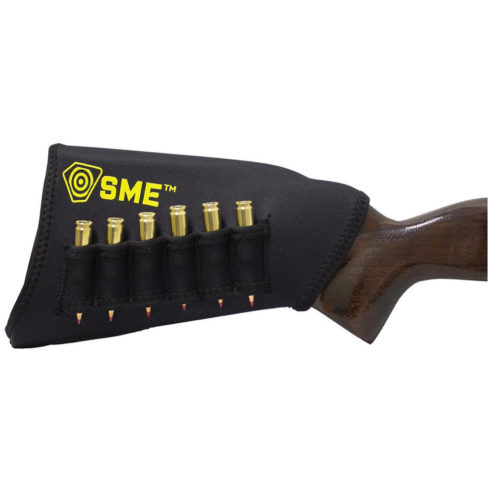 Sme Rifle Stock Riser With Shell Loop Black Neoprene