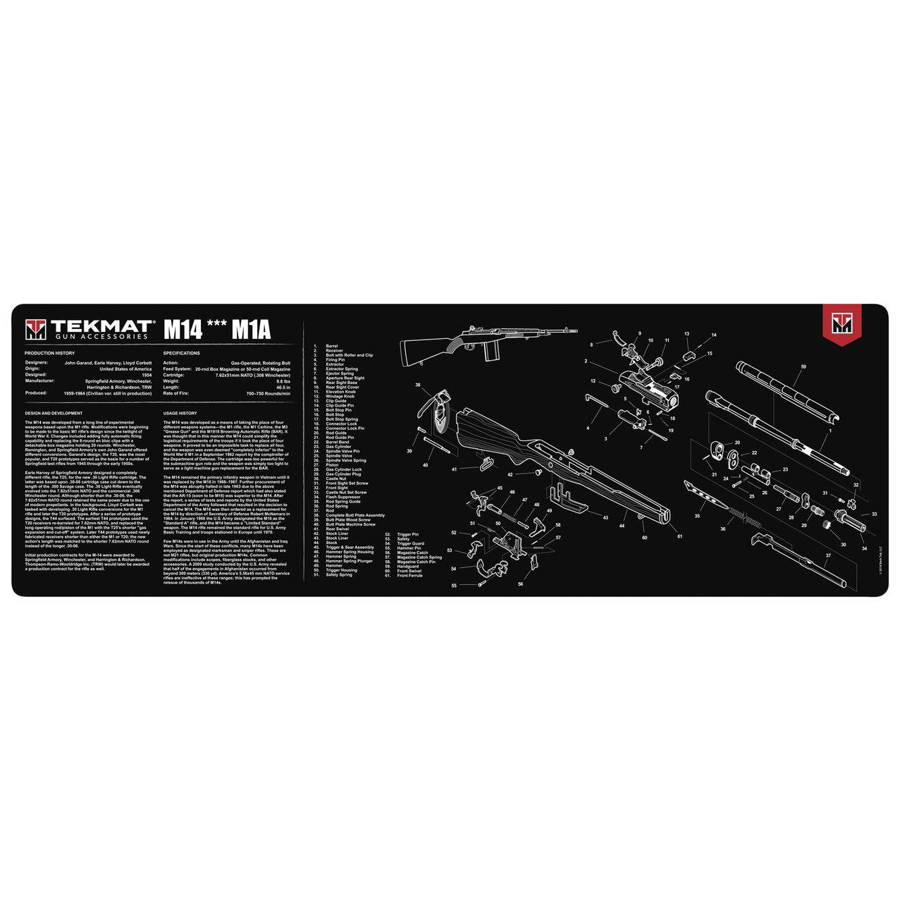 Tekmat M14 M1A Gun Cleaning Mat 12 X 36