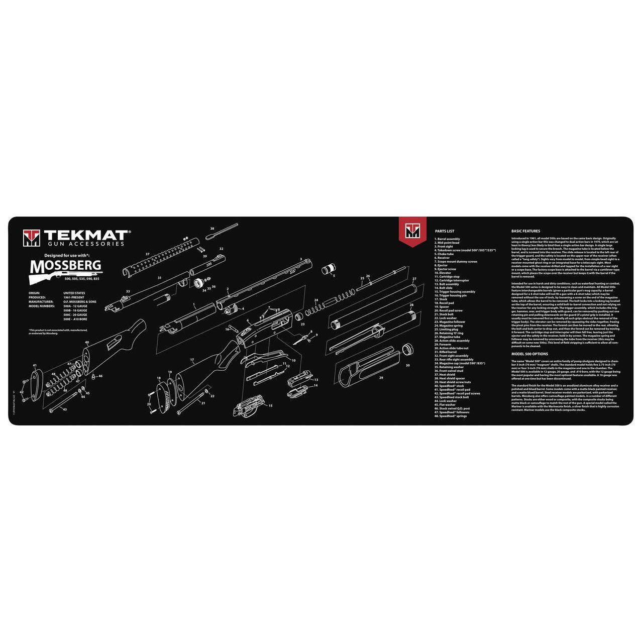 Tekmat Mossberg Shotgun Cleaning Mat 12 X 36