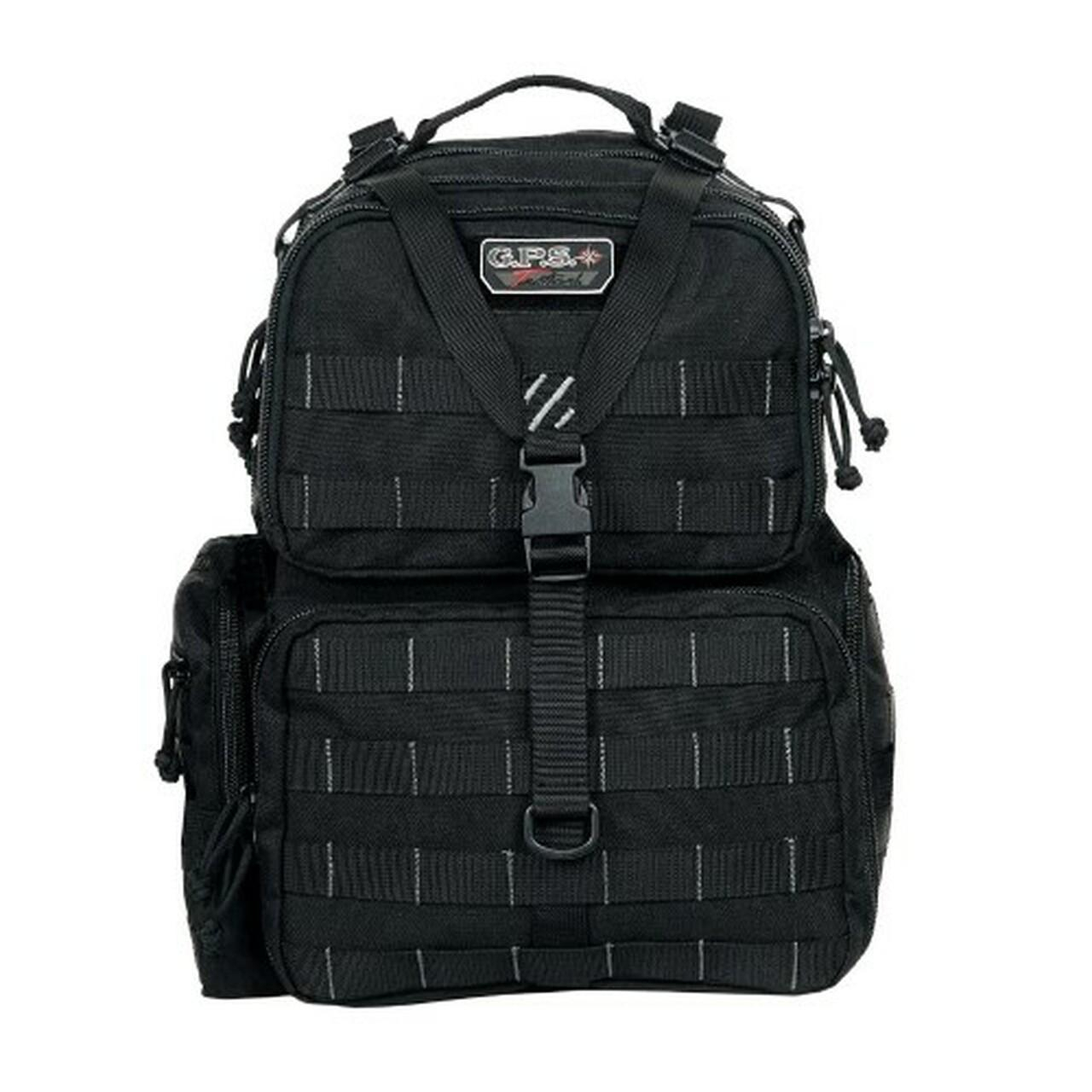 Gps Tactical Range Backpack Holds 3 Handguns Black