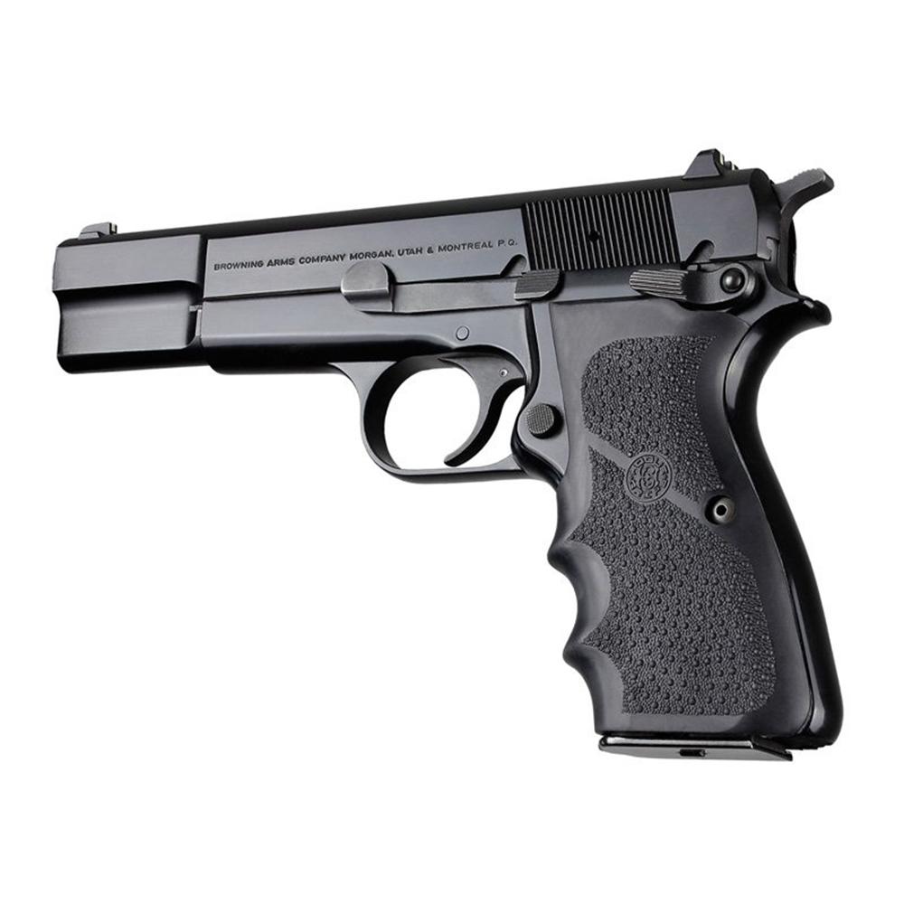 Hogue Rubber Grip With Finger Grooves for Browning Hi-power