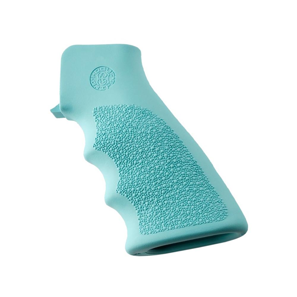 Hogue AR-15/M-16 Rubber Grip With Finger Grooves Aqua