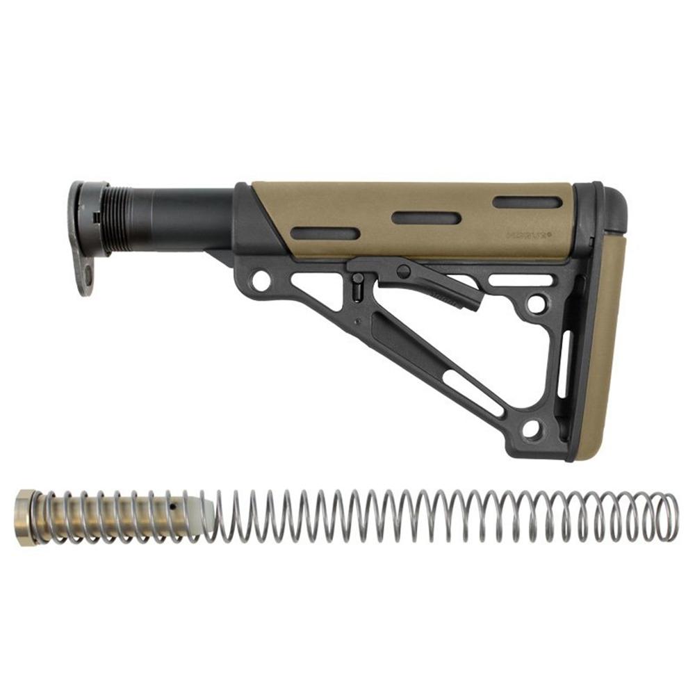 Hogue AR15 Rubber Overmold 6-POS Buttstock Kit - Fde
