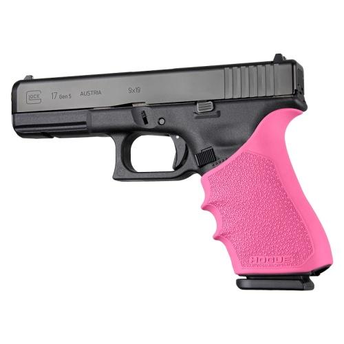 Hogue Handall Beavertail Grip Sleeve for Glock 17 Pink